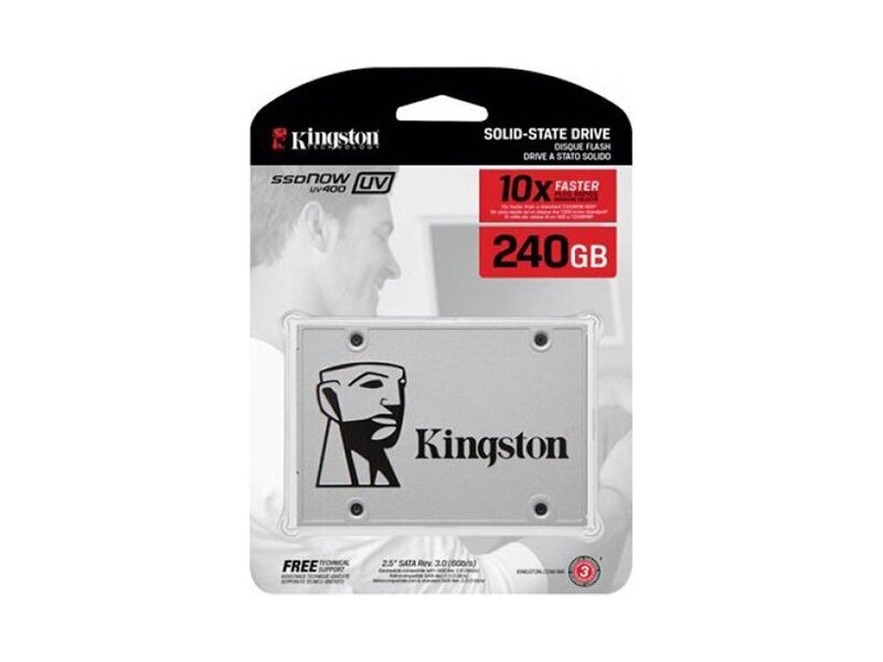 SUV400S37/240G  Kingston SSD 240GB UV400 SATA-III 2.5'' (7mm height), EAN: ''740617252897 1