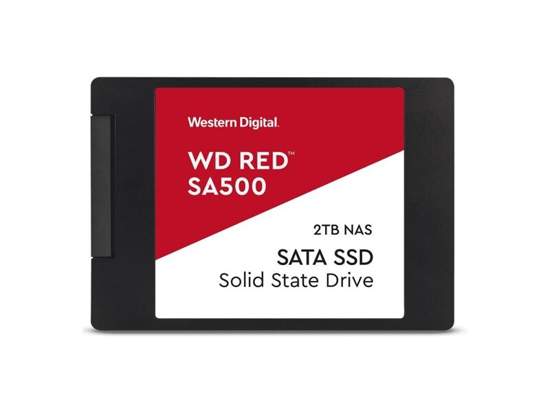 WDS200T1R0A  WD SSD Red SA500 NAS 3D NAND WDS200T1R0A (2.5'', 2TB, SATA-III TLC)