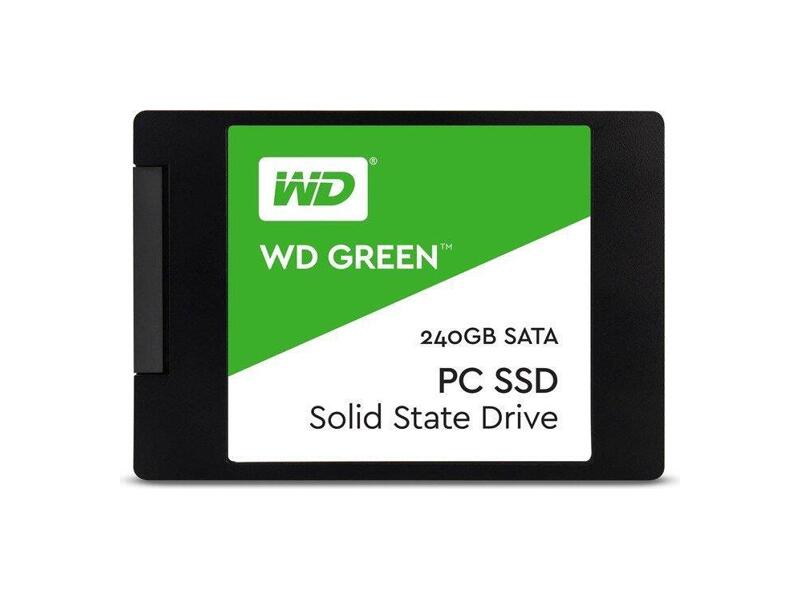 WDS240G2G0A  WD SSD Green 3D NAND WDS240G2G0A (2.5'', 240GB, SATA-III TLC) 1