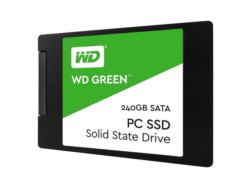 WDS240G2G0A  WD SSD Green 3D NAND WDS240G2G0A (2.5'', 240GB, SATA-III TLC)