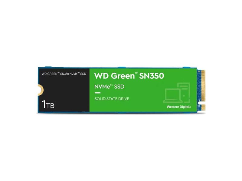 WDS100T3G0C  WD SSD Green SN350 1TB NVMe M2.2280 (QLC)