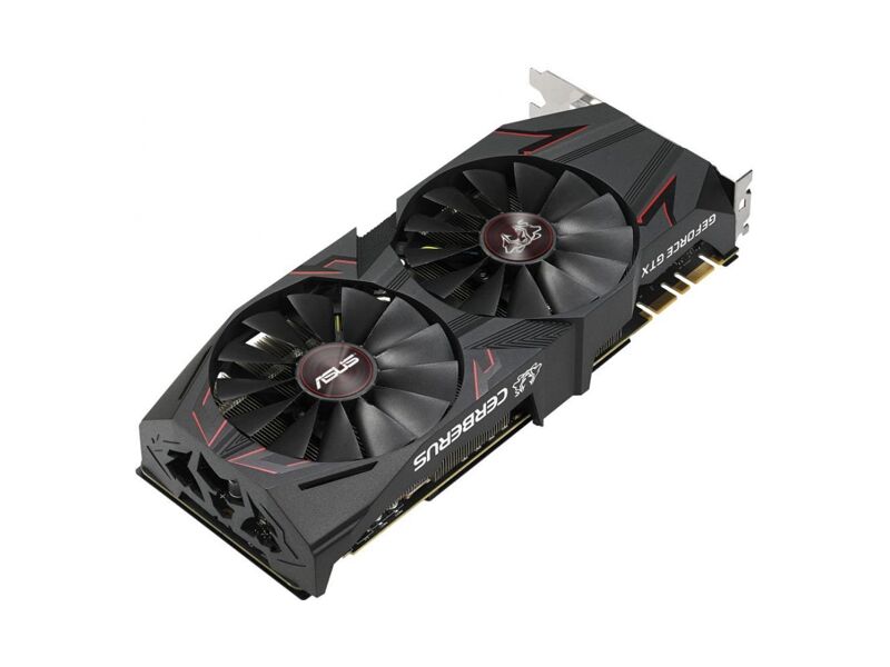 CERBERUS-GTX1070TI-A8G  ASUS PCI-E CERBERUS-GTX1070TI-A8G nVidia GeForce GTX 1070Ti 8192Mb 256bit GDDR5 1607/ 8008 DVIx1/ HDMIx2/ DPx2/ HDCP Ret 2