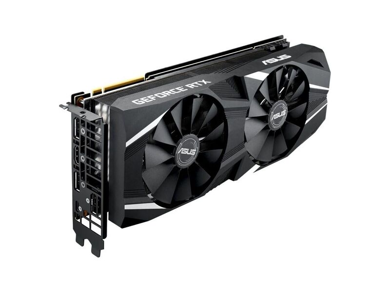 DUAL-RTX2080-O8G  ASUS PCI-E DUAL-RTX2080-O8G nVidia GeForce RTX 2080 8192Mb 256bit GDDR6 1607/ 14000/ HDMIx1/ DPx3/ Type-Cx1/ HDCP Ret