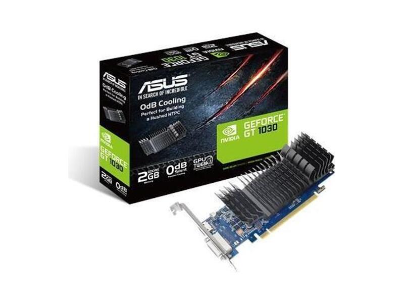 90YV0AT0-M0NA00  ASUS PCI-E GT1030-SL-2G-BRK nVidia GeForce GT 1030 2048Mb 64bit GDDR5 1228/ 6008 DVIx1/ HDMIx1/ HDCP Ret low profile 1