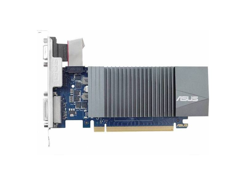 90YV0AL0-M0NA00  ASUS PCI-E GT710-SL-1GD5 nVidia GeForce GT 710 1024Mb 64bit GDDR5 954/ 5012 DVIx1/ HDMIx1/ CRTx1/ HDCP Ret low profile 2