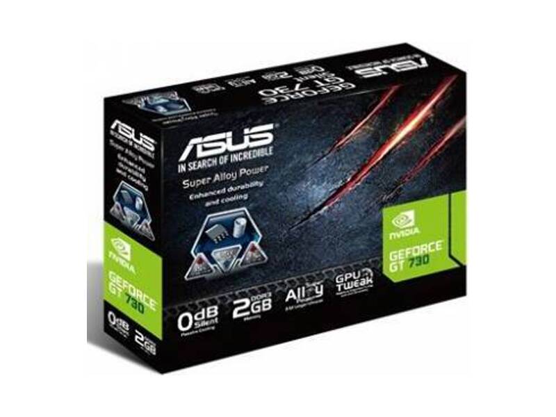 GT730-SL-2GD3-BRK  ASUS PCI-E GT730-SL-2GD3-BRK nVidia GeForce GT 730 2048Mb 64bit GDDR3 902/ 1800 DVIx1/ HDMIx1/ CRTx1/ HDCP Ret 1