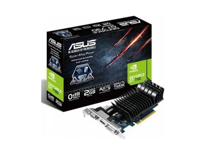 GT730-SL-2GD3-BRK  ASUS PCI-E GT730-SL-2GD3-BRK nVidia GeForce GT 730 2048Mb 64bit GDDR3 902/ 1800 DVIx1/ HDMIx1/ CRTx1/ HDCP Ret 2