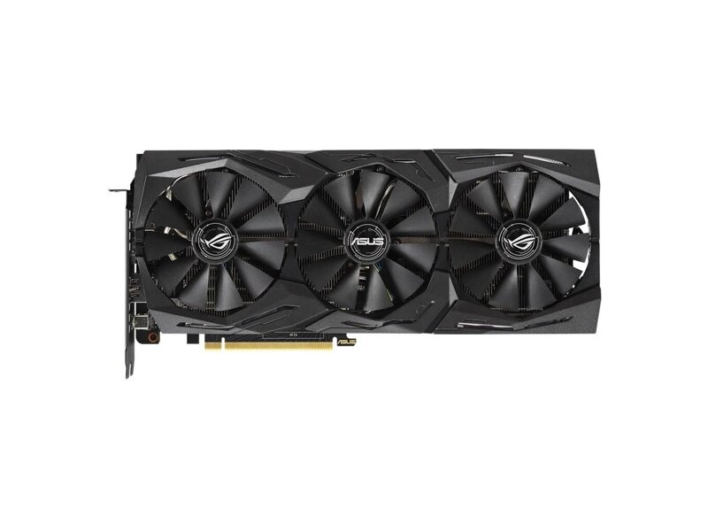 ROG-STRIX-RTX2070-A8G-GAMING  ASUS PCI-E ROG-STRIX-RTX2070-A8G-GAMING nVidia GeForce RTX 2070 8192Mb 256bit GDDR6 1620/ 8000/ HDMIx2/ DPx2/ Type-Cx1/ HDCP Ret 1