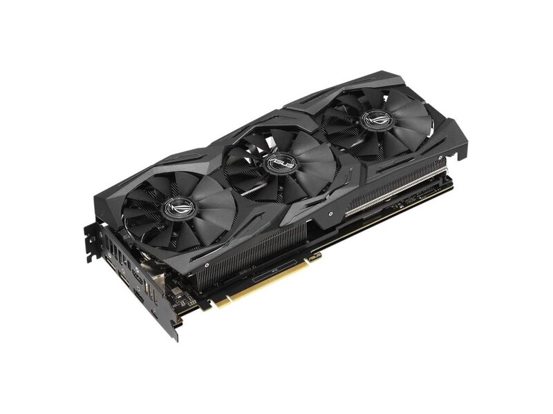 ROG-STRIX-RTX2070-A8G-GAMING  ASUS PCI-E ROG-STRIX-RTX2070-A8G-GAMING nVidia GeForce RTX 2070 8192Mb 256bit GDDR6 1620/ 8000/ HDMIx2/ DPx2/ Type-Cx1/ HDCP Ret