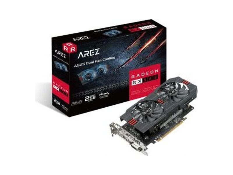 90YV0AHD-M0NA00  ASUS PCI-E AREZ-RX560-2G-EVO AMD Radeon RX 560 2048Mb 128bit GDDR5 1149/ 6000 DVIx1/ HDMIx1/ DPx1/ HDCP Ret 4