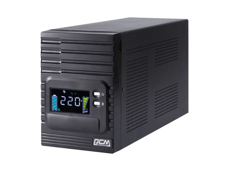 SPT-3000-II LCD  ИБП Powercom SMART KING PRO+ SPT-3000-II LCD 2400Вт 3000ВА черный
