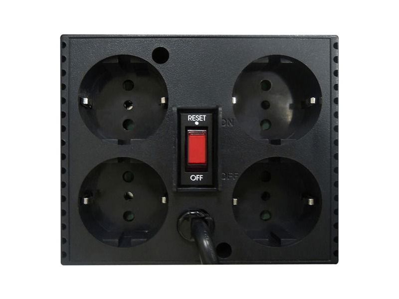 TCA-3000-Black  Стабилизатор Powercom Voltage Regulator, 3000VA, Black, Schuko (304917)