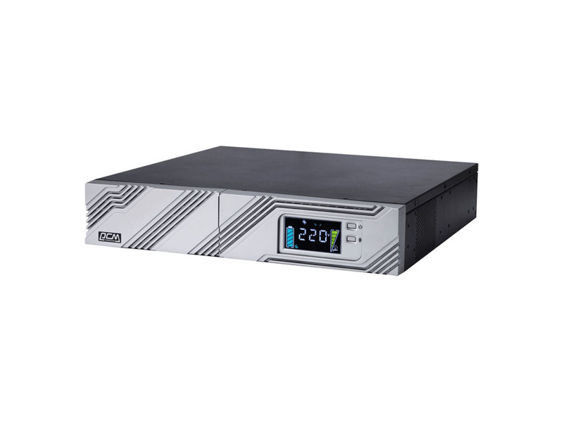SRT-1000A LCD  ИБП Powercom Smart-UPS SMART RT, Line-Interactive, 1000VA / 900W, Rack/ Tower, IEC, Serial+USB, SmartSlot, подкл. доп. батарей