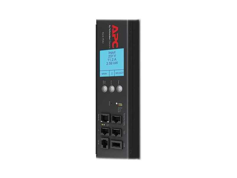 AP8681  Блок распределения питания APC Rack PDU 2G, Metered by Outlet with Switching, ZeroU, 11.0kW, 230V, (21) C13 & (3) C19