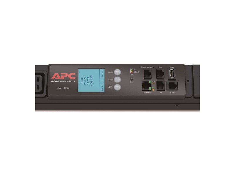 AP8886  Блок распределения питания APC Rack PDU 2G, Metered, ZeroU, 22.0kW(32A), 230V, (30) C13 & (12) C19