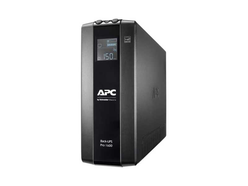 BR1600MI  ИБП APC Back-UPS Pro, Интерактивная, 1600 ВА / 960 Вт, Tower, IEC, LCD, USB, USB
