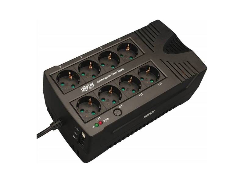 AVRX550UD  ИБП Tripp Lite AVR Series 230V 550VA 300W Ultra-Compact Line-Interactive UPS with USB port, CEE7/ 7 Schuko Outlets