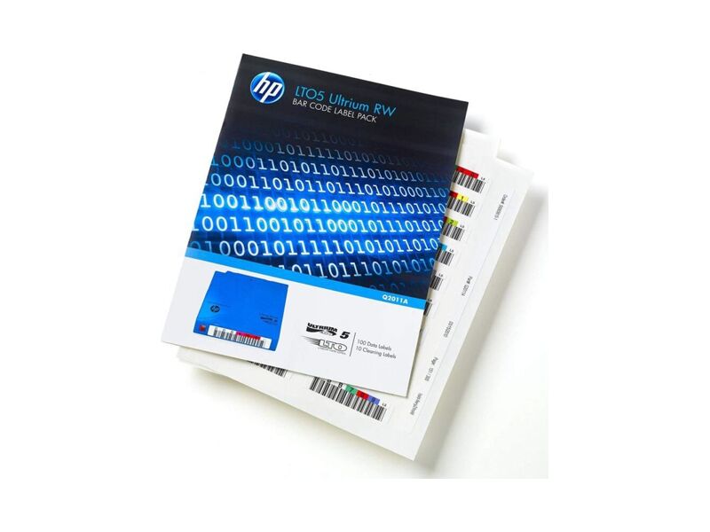 Q2011A  Наклейка HPE LTO5 Ultrium Read/ Write Bar Code Pack