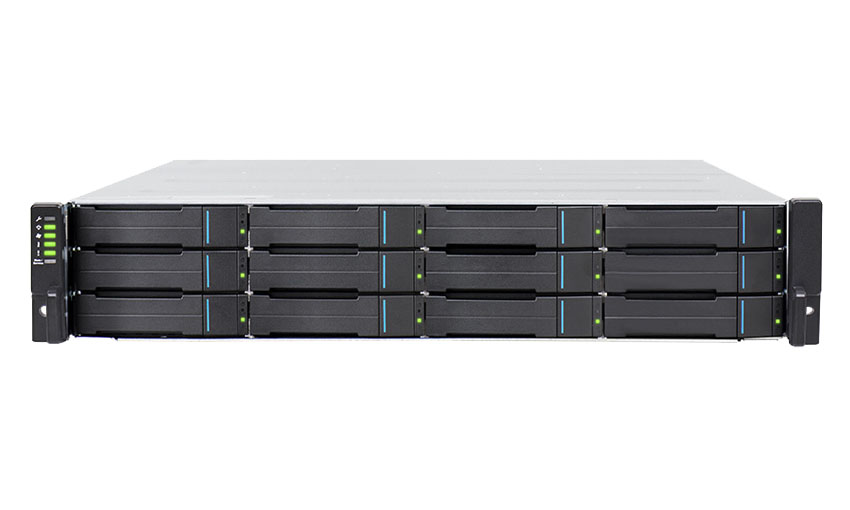 GSE2012T0000D-8U32  EonStor GSe 2000 2U/ 12bay, High IOPS solution, cloud-integrated unified storage, supports NAS, block, object storage and cloud gateway, Single controller subsystem including 1x12Gb SAS EXP. Port, 4x1G iSCSI ports +2x host board slot(s), 2x4GB, 2x(PSU+FAN