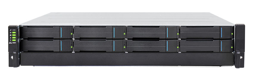 GSEP100800RPC-8U32  EonStor GSe Pro 1000 2U/ 8bay, cloud-integrated unified storage, supports NAS, block, object storage and cloud gateway, Single controller subsystem including 4x1G iSCSI ports, 2xUSB 3.0, 2x USB 2.0, 1x4GB, 2x(PSU+FAN Module) and 8x drive trays
