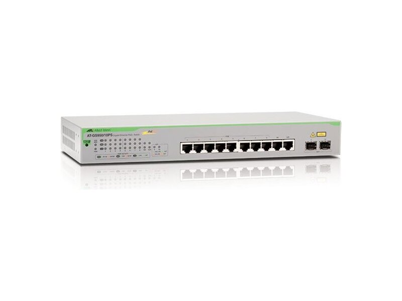 AT-GS950/10PS-50  Allied Telesis 8+2 ports Gigabit Smart Access PoE+ switch