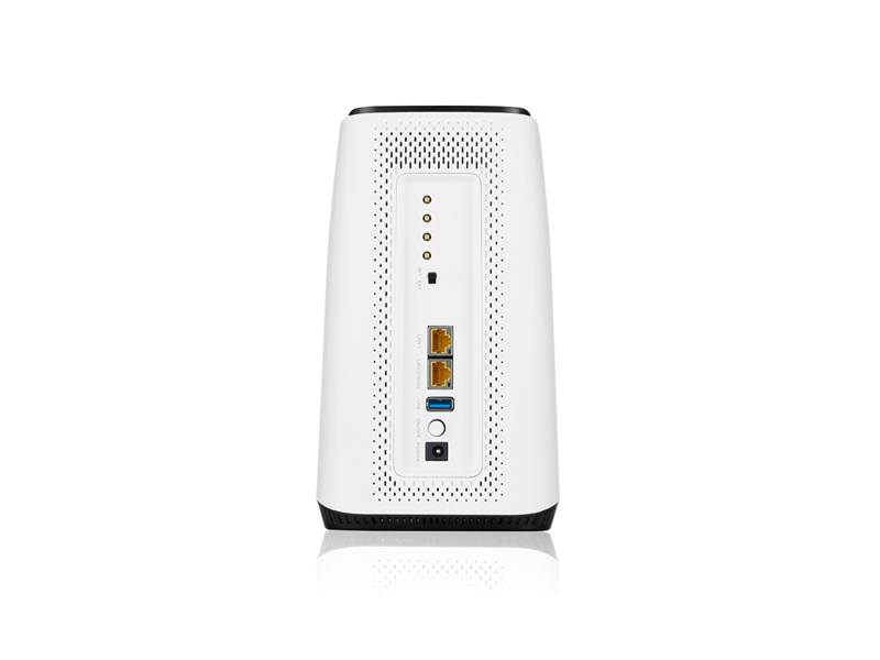 FWA-510-EU0102F  Маршрутизатор Zyxel 5G Wi-Fi NebulaFlex Pro FWA510 (вставляется сим-карта), поддержка 4G/ LTE Сat.19, 802.11ax (2, 4 и 5 ГГц) до 1200+2400 Мбит/ с, 1xLAN/ WAN 2, 5GE, 1x LAN 2, 5GE, 1xUSB3.0, 4 разъема TS9