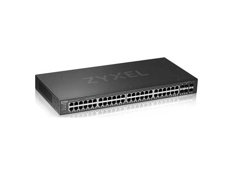 GS2220-50-EU0101F  Коммутатор Zyxel NebulaFlex Pro GS2220-50 Hybrid L2 Switch, 19 ''rack, 44xGE, 4 combo ports (SFP / RJ-45), 2xSFP, standalone / cloud management