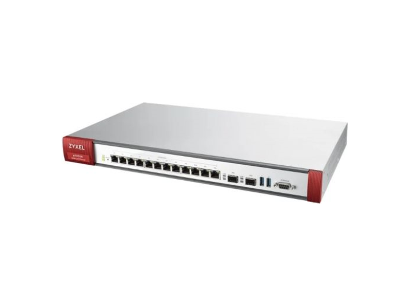 USGFLEX700-RU0102F  Межсетевой экран Zyxel ZyWALL USG FLEX 700 Firewall with a set of 1 year subscriptions (AS, AV, CF, IDP), Rack, 12 configurable (LAN / WAN) GE ports, 2xSFP, 2xUSB3.0, AP Controller (8/ 264), Device HA Pro