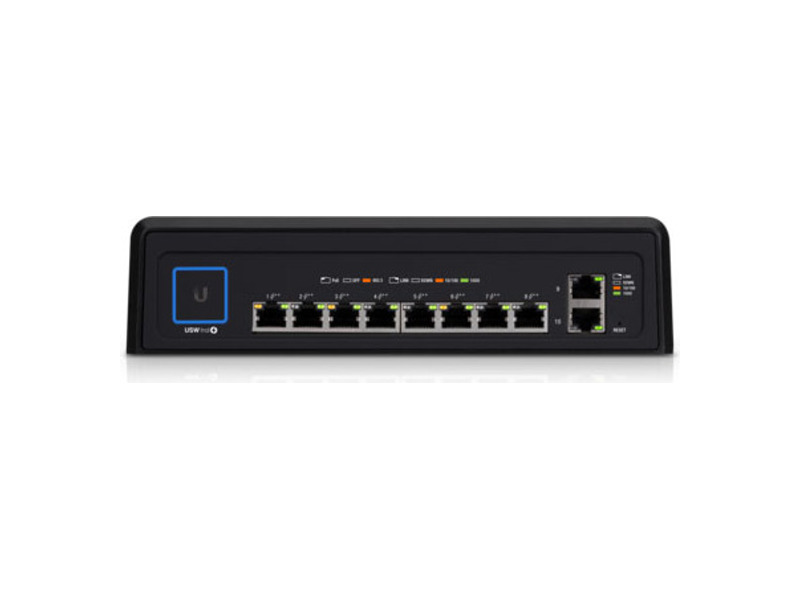 USW-Industrial-EU  Коммутатор Ubiquity UniFi Durable Switch with Hi-power 802.3bt PoE support, Layer 2 switch with (10) GbE RJ45 ports, including (8) 802.3bt PoE++ ports