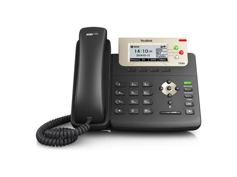 SIP-T23G  Телефон SIP Yealink SIP-T23G черный