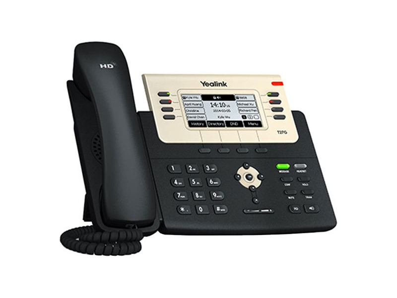 SIP-T27G  Телефон SIP Yealink SIP-T27G черный