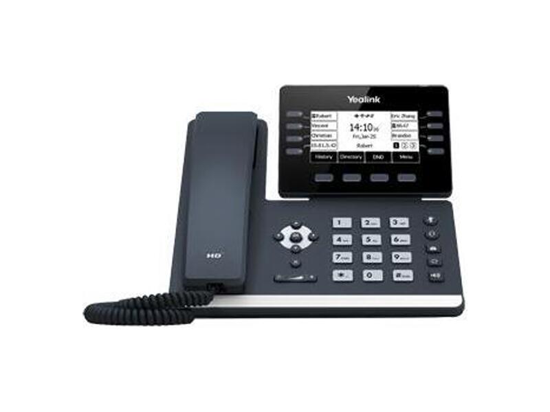 SIP-T53  Телефон SIP Yealink SIP-T53 экран 3.7'', 12 SIP аккаунтов, Opus, 8*BLF, PoE, USB, GigE, без БП