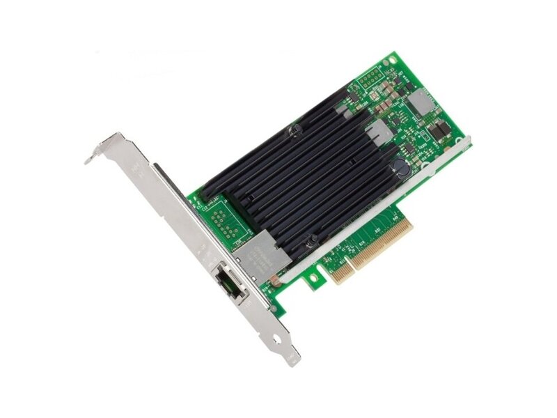 X540T1  Адаптер Intel Ethernet X540T1 Converged Network (PCI-E 2.1 x8, 10GbE/ 1GbE/ 100Mb, Single Port, RJ-45, iSCSI, FCoE, NFS, VMDq)