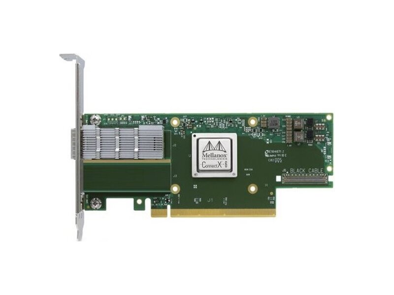 MCX653105A-HDAT  Адаптер Mellanox MCX653105A-HDAT ConnectX-6 VPI adapter card, HDR IB (200Gb/ s) and 200GbE, single-port QSFP56, PCIe4.0 x16, tall bracket