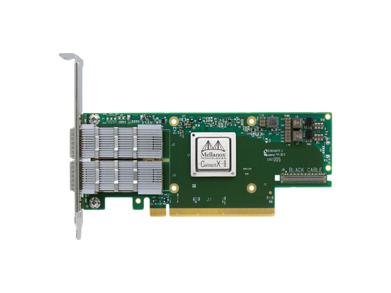 MCX653106A-HDAT-SP  Адаптер Mellanox MCX653106A-HDAT-SP ConnectX-6 VPI adapter card, HDR IB (200Gb/ s) and 200GbE, dual-port QSFP56, PCIe4.0 x16, tall bracket, single pack