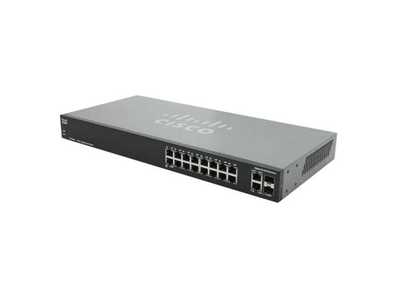 SLM2016T-EU  Коммутатор 18-портовый Cisco SG 200-18 18-port Gigabit Smart Switch
