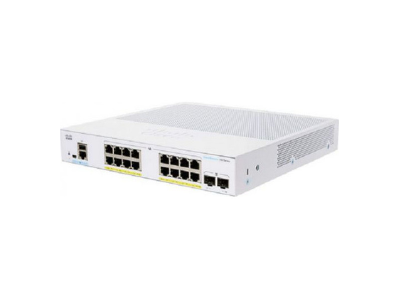 CBS250-16P-2G-EU  Коммутатор 16-портовый Cisco CBS250 Smart 16-port GE, PoE, 2x1G SFP