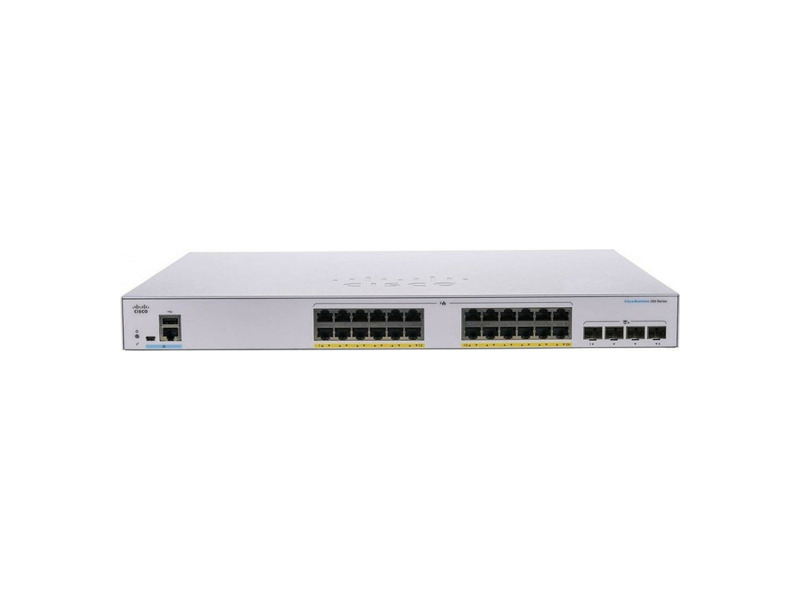 CBS350-24P-4X-EU  Коммутатор 24-портовый Cisco CBS350 Managed 24-port GE, PoE, 4x10G SFP+