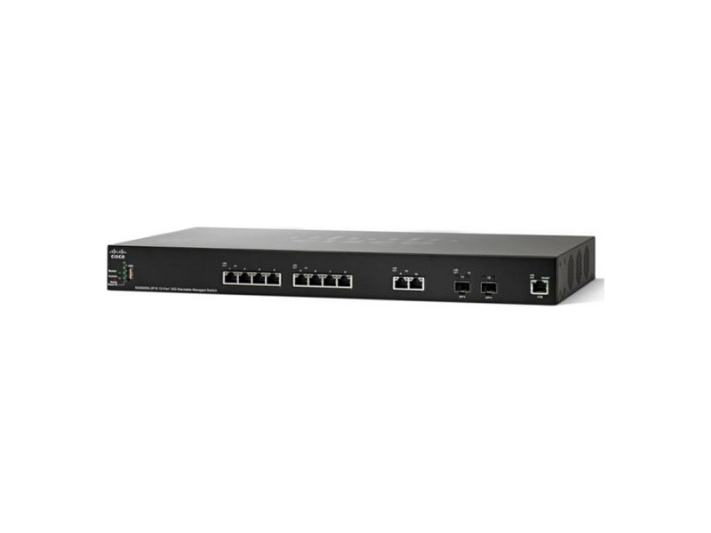 SG350XG-2F10-K9-EU  Коммутатор 12-портовый Cisco SG350XG-2F10 12-port 10GBase-T Stackable Switch