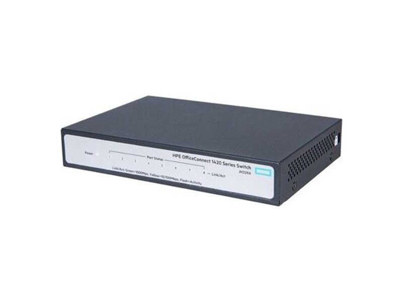 JH329A#ABB  Коммутатор HPE OfficeConnect 1420 8G Switch (8x 10/ 100/ 1000, unmanaged, fanless)(repl. For J9559A)