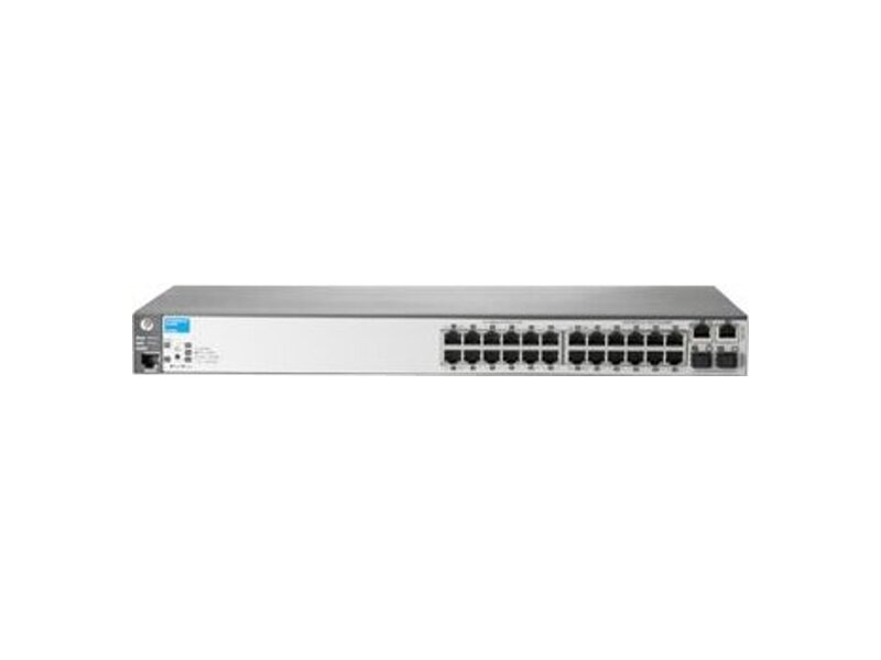 J9623A#ABB  Коммутатор HPE Aruba 2620 24 Switch (24x10/ 100, 2x10/ 100/ 1000, 2xSFP, managed L3 static, virtual stacking, 19'') (repl. For J9085A)