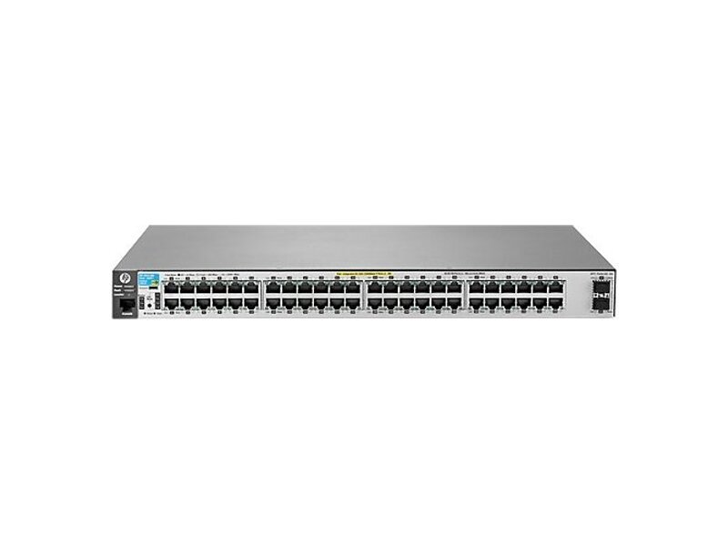 J9853A#ABB  Коммутатор HPE Aruba 2530 48G PoE+ 2SFP+ Switch (48x 10/ 100/ 1000 + 2x SFP+, Managed, L2, virtual stacking, POE+ 382W, 19'')