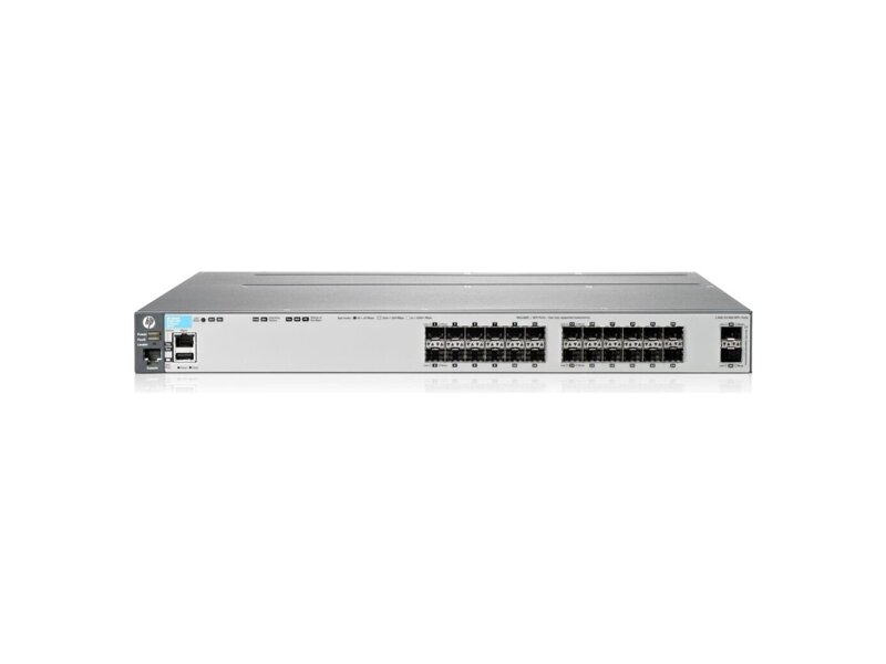 J9584A#ABB  Коммутатор HPE Aruba 3800 24SFP 2SFP+ Switch (24x 100/ 1000 SFP + 2x 1G/ 10G SFP+ 2 module slots, Managed L3, Stacking, 2 p/ s slots, 1 p/ s included, 19'') (repl. For J8992A)