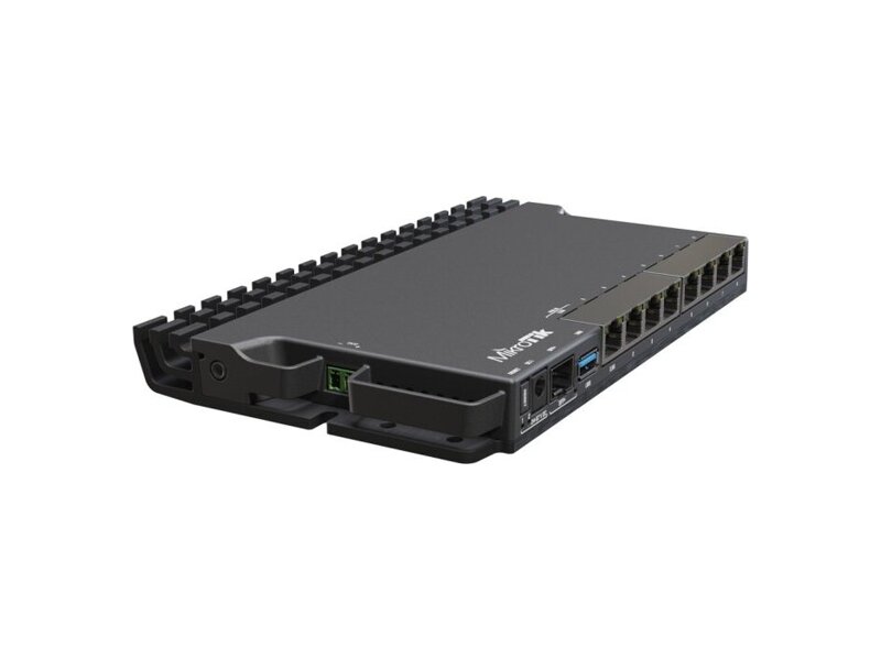 RB5009UG+S+IN  Маршрутизатор Mikrotik RB5009UG+S+IN RouterBORD 5009UG+S+ with Marvell Armada ARMv8 CPU (4-cores, 1.4GHz per core), 1GB of DDR4 RAM, 1GB NAND storage, 1x 2.5Gbit LAN, 7x 1Gbit LAN, 1xSFP+ port, RouterOS L5, metal desktop case, PSU (007148) (20)