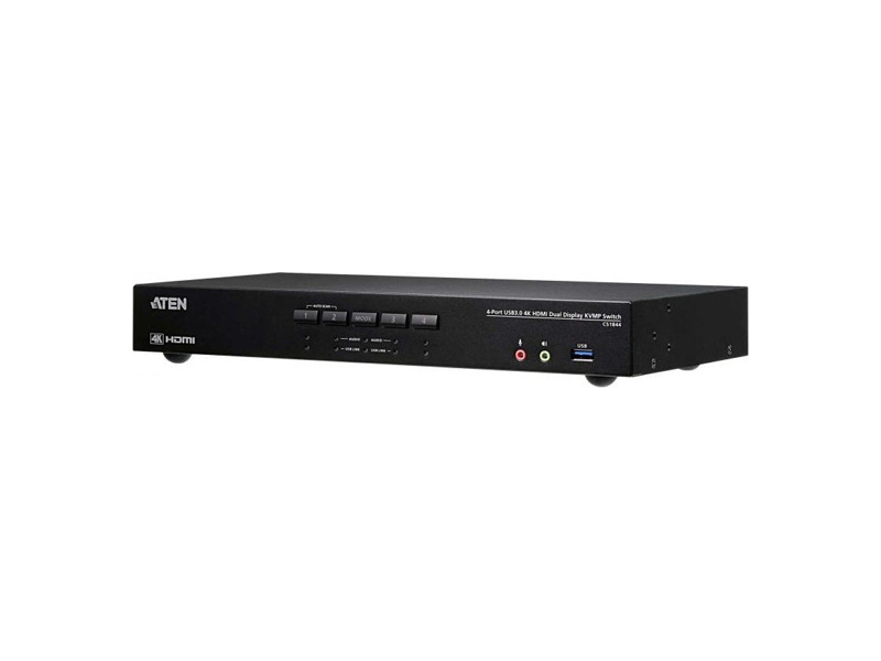 CS1844-AT-G  KVM-переключатель ATEN 4-Port USB3.0 4K HDMI Dual Display KVMP Switch