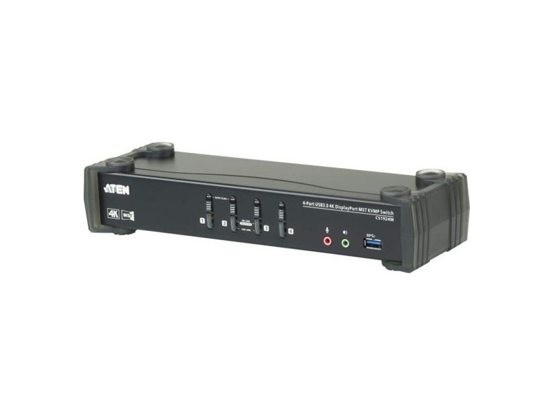 CS1924M-AT-G  KVM-переключатель ATEN 4P USB 3 4K DisplayPort MST KVMP Switch