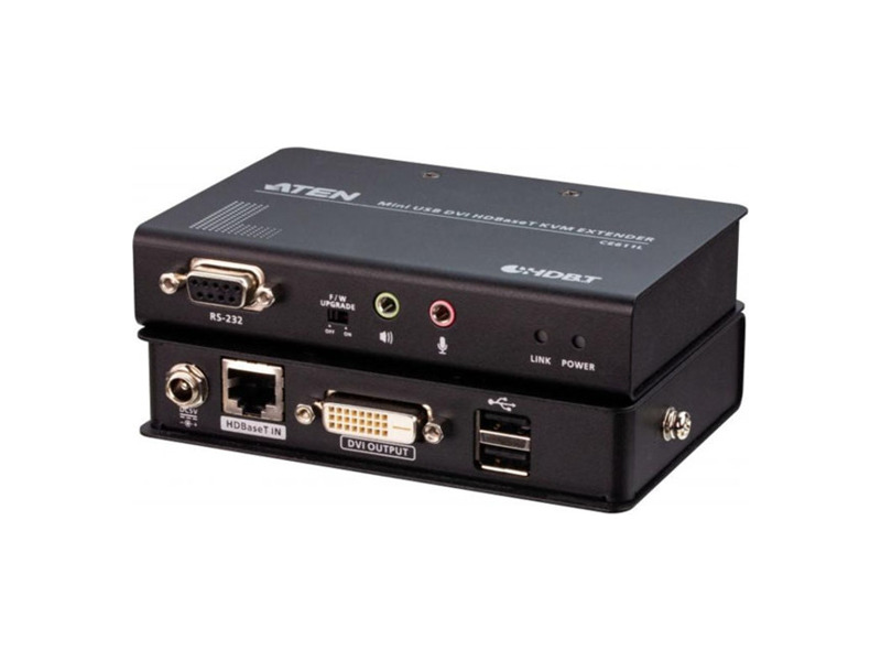 CE611-AT-G  Удлинитель ATEN Mini USB DVI HDBaseT™ KVM Extender (1920 x 1200@100m)