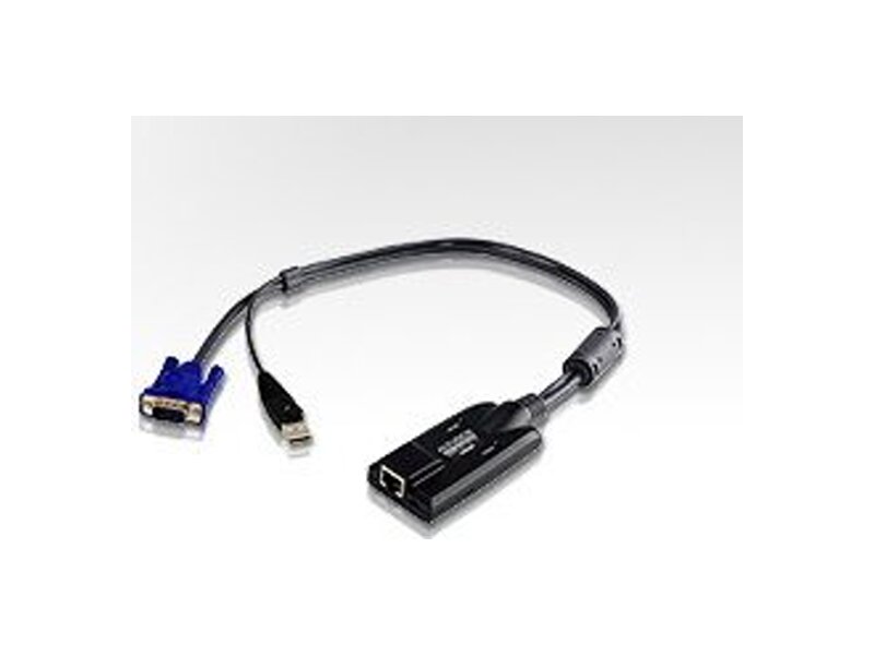 KA7175-AX  Модуль удлинителя, KVM USB 2.0, 50 метр., 1xUTP Cat5e, для подкл. комп. к перекл. KN21xxx/ 41xxx/ 11xxv, макс.разр.19''0х1200, RJ45+HD-DB15+USB A-тип, Female+2xMale, без Б.П., (Virtual Media;5 лет гар+электростраховка)