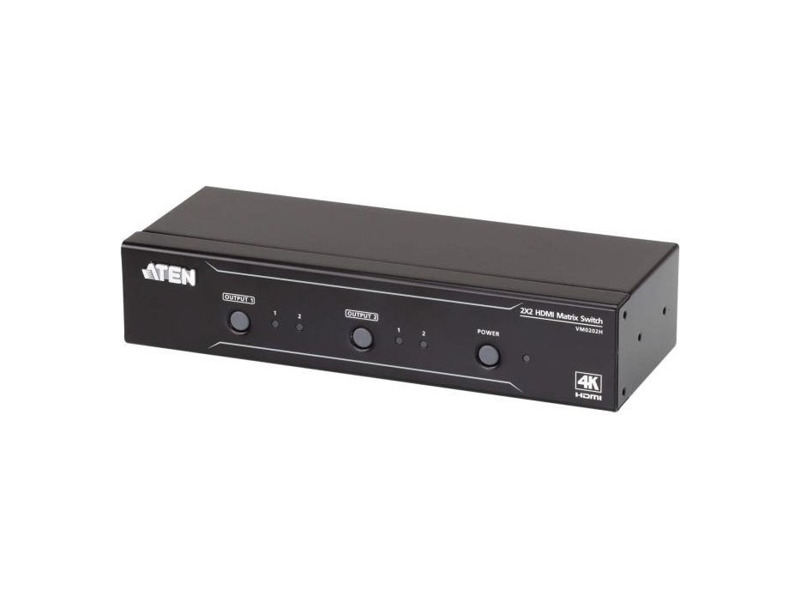 VM0202H-AT-G  Коммутатор ATEN 2x2 4K HDMI Matrix Switch