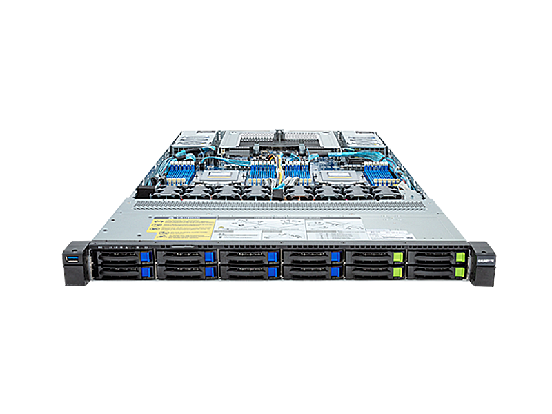 Сервер Gigabyte WG-C2.R1H.H212  2x AMD EPYC 9004 1U 12x HDD 2''5